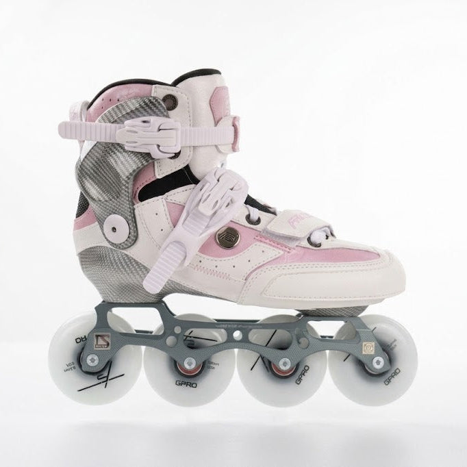 YJS PRO SKATE WHITE & PINK with IS Frame