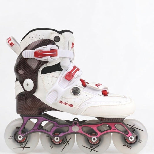 YJS PRO SKATE WHITE & RED with FLUX Frame